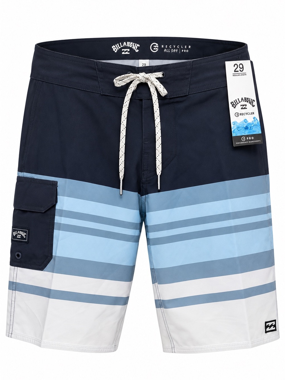 Billabong Recycler All Day Pro Boardshorts Men’s 29 Blue Stripe NWT